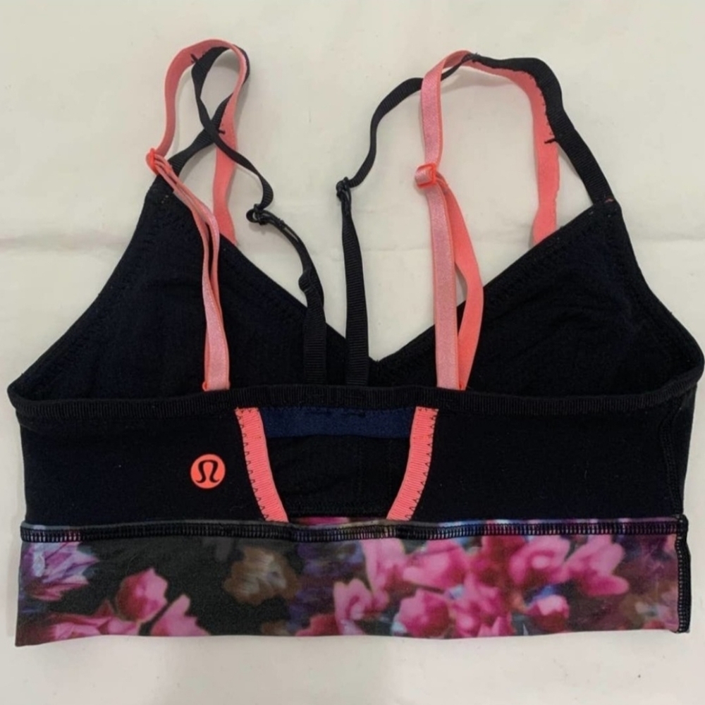 Lululemon Athletica Black and Purple Sports Bra Intimates - Picture 4 of 8
